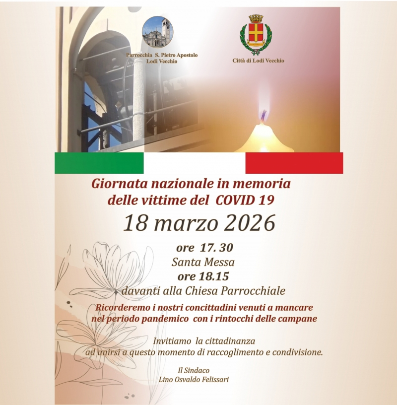 Giornata nazionale  in memoria delle  vittime di Covid 19