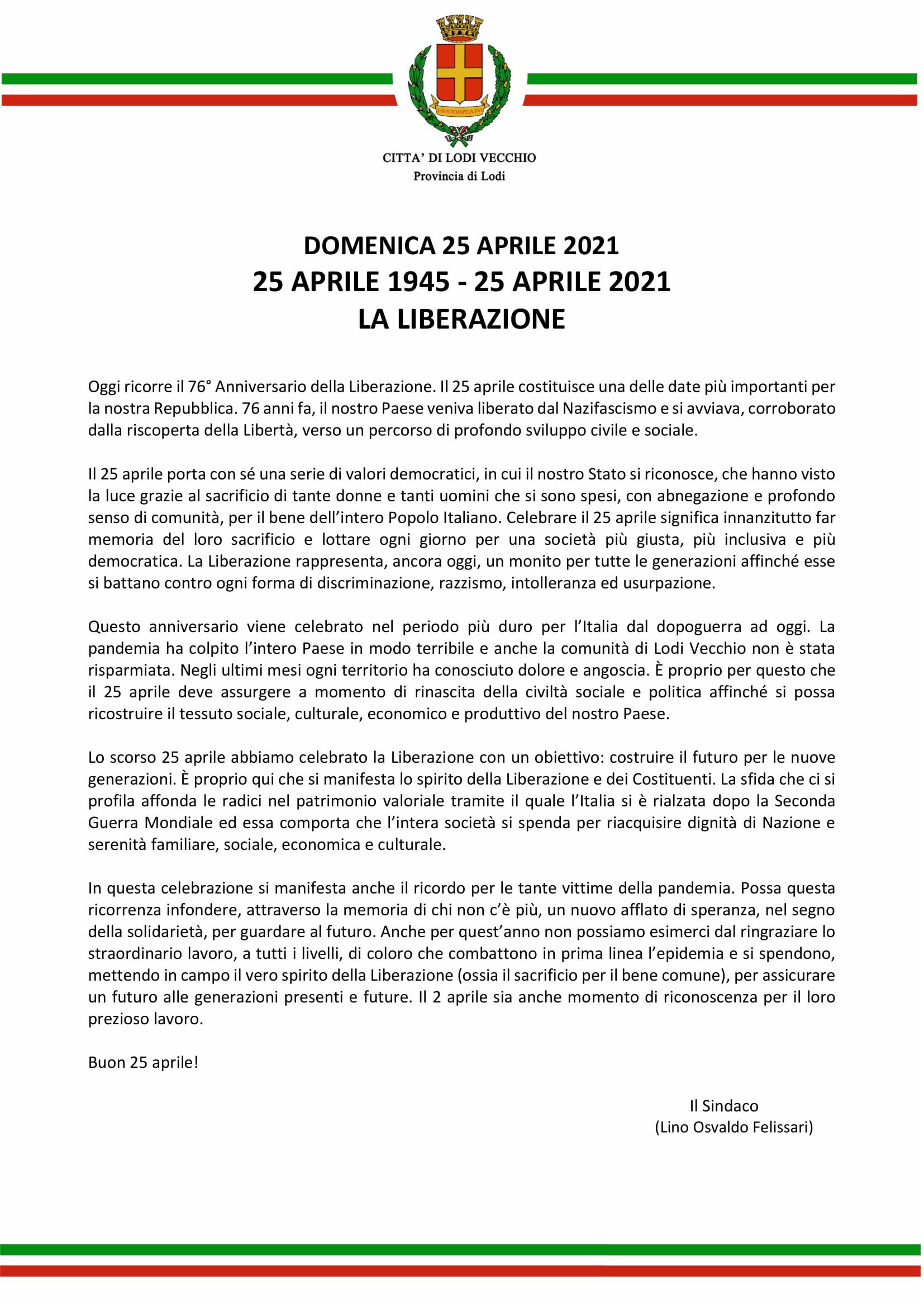 25 aprile 2021